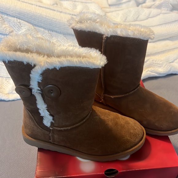 So’s chestnut boots with faux fur, fully insulated size 9 - Picture 2 of 16
